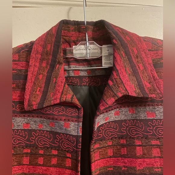 Alfred Dunner NWT Moulin Rouge Open Front Jacket Size 16 Petite - Picture 3 of 11